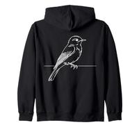Gobemouche Gris Linéaire Ornithologue Sweat à Capuche