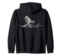 Gobemouche Gris Linéaire Ornithologue Sweat à Capuche
