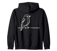 Gobemouche Gris Ornithologue Sweat à Capuche