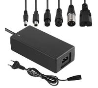 Gobesty Chargeur Trotinette Electrique 42V 2A, Chargeur Hoverboard avec 6 Connecteurs pour 36V Trottinette Batterie Hoverboard, Scooter Électrique, Planche à Dérive, Xiaomi M365/Pro 2, Monocycle