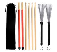 Gobesty Ensemble de baguettes et tambour, 2 paires de baguettes pour tambour