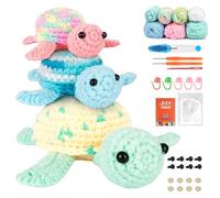Gobesty Kit Crochet Debutant, Crochet Tricot Kit Complet, Animaux Tricot avec Une Analyse Vidéo Étape Par Étape, Accessoires Crochet, Cadeau Parfait pour Hobbyistes