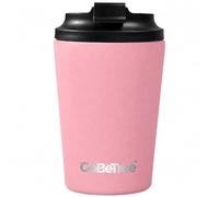 GoBeTree Mug Café Isotherme 360 ml Rose Quartz Mat Étanche Acier Inox | Tasse isotherme café avec couvercle à vis anti fuite, large ouverture et échelle en oz, 6 h chaud et 8 h froid fermé