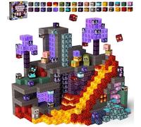 GobiDex 200 Blocs Magnétiques pour Enfants dès 3 Ans(2x2x2cm)