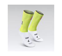GOBIK Chaussettes aérodynamiques Vortex 2.0 High Key Edition jaune