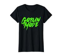 Goblin Mode Drôle Goblincore Fantasy Creature Monstre T-Shirt Graphique avec Valeur, Femme, Noir, XL