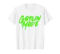 Goblin Mode Drôle Goblincore Fantasy Creature Monstre T-Shirt Graphique avec Valeur, Homme, Blanc, XL