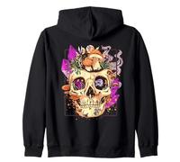 Goblincore Aesthetic. Vintage Moon Crystals and Forest Skull Sweat à Capuche