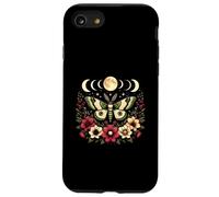 Goblincore Moth and Butterfly Moon Phases Flowers Cottagecore Coque pour iPhone SE (2020) / 7/8
