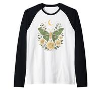 Goblincore Moth and Butterfly Moonphases Fleurs Cottagecore Manche Raglan