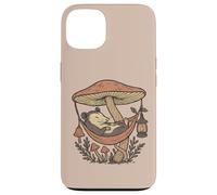 Goblincore Possum Under Mushroom Hammock Woodland Coque pour iPhone 13