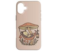 Goblincore Possum Under Mushroom Hammock Woodland Coque pour iPhone 16 Plus