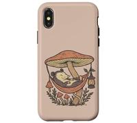 Goblincore Possum Under Mushroom Hammock Woodland Coque pour iPhone X/XS