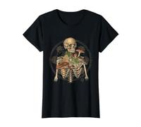 Goblincore Squelette avec Champignons mycologiques T-Shirt Graphique avec Valeur