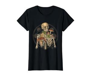 Goblincore Squelette avec Champignons mycologiques T-Shirt Graphique avec Valeur