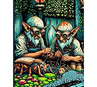 GoblinCore Study Series - The Tinkerers’ Workshop Composition Book: 200 Quad Ruled (Graph) Pages, Classic 7.5" x 9.25" Size - Cogwheel Workshop Cover, ... for Labeling, Fantasy STEM-Inspired Design