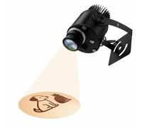 Gobo Projecteur LED avec image personnalisée et logo imperméable pour extérieur Projection 3D pour extérieur avec texte (couleur, 80 W)