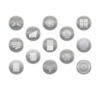 GOBO Set pour Optique snoot en Alliage d'aluminium Bowens Mount 13 Cartes Graphiques Gobos,plaques métalliques avec Motifs Creux,Accessoires Photo pour Godox Soonpho AMBITFUL(Group Ⅳ)