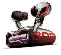 GOBOULT Mustang Torq Écouteurs intra-auriculaires sans fil avec 60 heures d'autonomie, prise en charge de l'application, Quad Mic ENC, faible latence de 45 ms, pilote de 13 mm, LED respirantes
