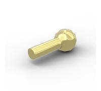 Gobricks 22484 Lot de 20 balles de missiles 1 L GDS-90463 compatibles avec les blocs de construction Lego Couleur : or chromé 037