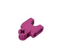 Gobricks 93571 Lot de 10 raccords d'essieu techniques à rotule 2 x 3 avec douille à rotule, trous d'essieu inférieurs ouverts GDS-1205, compatible avec les blocs de construction Lego Magenta 124