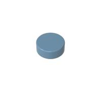 Gobricks 98138 Plaque circulaire ronde, 1 x 1,100 pièces, GDS-612, compatible avec les blocs de construction Lego, couleur : bleu sable 054