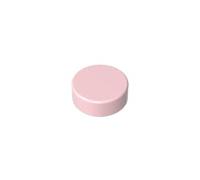 Gobricks 98138 Plaque circulaire ronde, 1 x 1,100 pièces, GDS-612, compatible avec les briques Lego, couleur : rose clair 017