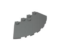 Gobricks Briques Rondes 5 Pièces Compatible avec Lego 95188 GDS-90469, Classique Bulk, MOC, Couleur : Bleu Foncé-Gris 199