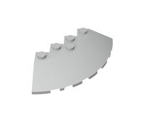 Gobricks Briques Rondes 5 Pièces Compatible avec Lego 95188 GDS-90469, Classique Bulk, MOC, Couleur : Gris Claire,194