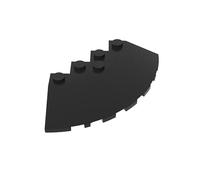 Gobricks Briques Rondes 5 Pièces Compatible avec Lego 95188 GDS-90469, Classique Bulk, MOC, Couleur : Noir, 26 Pièces