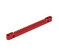 Gobricks GDS-1169 64781 Technic Gear Rack 1 x 13 avec axe et trous de goupille 10 pièces compatibles avec Lego Toy 64781 Pièces de bricolage et composants MOC pour grandes marques de briques Rouge 21