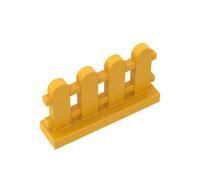 Gobricks GDS-1177 Lot de 50 piquets de clôture 1 x 4 x 2 compatibles avec Lego Toy 33303 Pièces de bricolage et composants MOC pour grandes marques de briques Couleur : orange clair vif 191