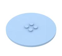 Gobricks GDS-1187 Lot de 10 plaques rondes spéciales de 20,3 x 20,3 cm avec goujons centraux 2 x 2 sans rainure Compatible avec Lego Toy 6177 Pièces de bricolage et composants MOC pour grandes marques