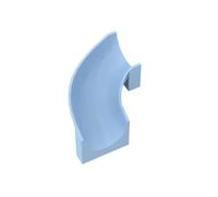 Gobricks GDS-2051 Lot de 10 toboggans de 15,2 x 15,2 x 15,2 cm compatibles avec les jouets Lego et les composants MOC pour les grandes marques de briques. Couleur : bleu clair vif 212