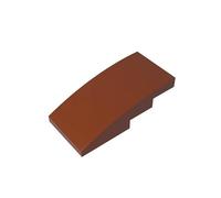 Gobricks GDS-660 Inclinaison Courbe 4x2 Sans Rivets 50 Pièces Compatible avec Lego Toy 93606 Pièces DIY et Composants MOC pour Grandes Marques de Brique (Color : Rotbrown 192)
