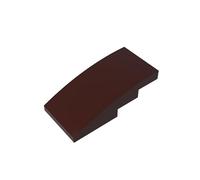 Gobricks GDS-660 Inclinaison Courbe 4x2 Sans Rivets 50 Pièces Compatible avec Lego Toy 93606 Pièces DIY et Composants MOC pour Grandes Marques de Brique (Color : Dark Brown 308)