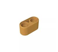 Gobricks GDS-662 Technic Beam 1 x 2 Épais 50 Pièces Compatible avec Lego Toy 43857 Pièces de Bricolage et Composants MOC pour Grandes Marques de Briques (Color Pearl Gold 297)