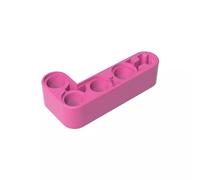 Gobricks GDS-671 Technic Beam 2 x 4 L Forme Epais 50 Pièces Compatible avec Lego 32140 42137 Pièces DIY et Composants MOC pour Grandes Marques de Briques (Color : Dark Pink 221)