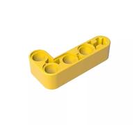 Gobricks GDS-671 Technic Beam 2 x 4 L Forme Epais 50 Pièces Compatible avec Lego 32140 42137 Pièces DIY et Composants MOC pour Grandes Marques de Briques (Color Yellow 24)