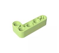 Gobricks GDS-671 Technic Beam 2 x 4 L Forme Epais 50 Pièces Compatible avec Lego 32140 42137 Pièces DIY et Composants MOC pour Grandes Marques de Briques (Color Yellow Green 326)