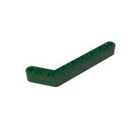 Gobricks GDS-674 Technic Beam 1x9 Courbé (7-3) Épais, 50 Pièces, Compatible avec Lego 32271 42160, Pièces de Bricolage et Composants MOC pour Grandes Marques de Briques, Couleur : Vert Foncé 141