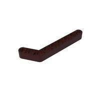 Gobricks GDS-674 Technic Beam 1x9 Courbé (7-3) Épais 50 Pièces Compatible avec Lego 32271 42160 Pièces DIY et Composants MOC pour Grandes Marques de Briques (Color : Dark Brown 308)