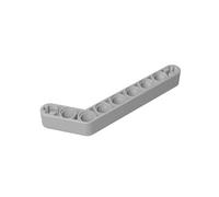 Gobricks GDS-674 Technic Beam 1x9 Courbé (7-3) Épais 50 Pièces Compatible avec Lego 32271 42160 Pièces de Bricolage et Composants MOC pour Grandes Marques de Briques Couleur : Gris Bleu Clair 194