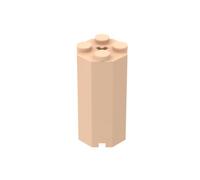 Gobricks Lot de 10 briques à charnière octogonales spéciales 2 x 2 x 3 1/3 compatibles avec Lego 6037 GDS-2073 Jouet classique en vrac MOC Couleur : nougat clair 283