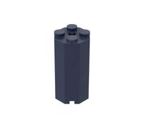 Gobricks Lot de 10 briques à charnière octogonales spéciales 2 x 2 x 3 1/3 compatibles avec Lego 6037 GDS-2073 Jouet classique en vrac MOC Couleur : bleu foncé 140