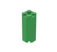 Gobricks Lot de 10 briques à charnière octogonales spéciales 2 x 2 x 3 1/3 compatibles avec Lego 6037 GDS-2073 Jouet classique en vrac MOC Couleur : vert vif 37