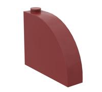 Gobricks Lot de 10 briques arquées 4 x 1 x 2 2/3 compatibles avec Lego 65734 GDS-90109 Jouet classique en vrac MOC Couleur : rouge foncé 154