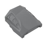 Gobricks Lot de 10 briques inclinées de 5,1 x 5,1 cm compatibles avec Lego GDS-M231 44675 Jouet classique en vrac MOC Couleur : gris bleuté foncé 199