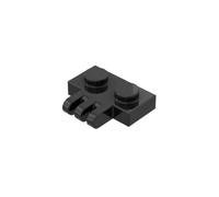 Gobricks Lot de 10 plaques de charnière 1 x 2 côtés avec plaque de charnière à 3 doigts Compatible avec Lego GDS-90016 2452 Classic Bulk Toy MOC Couleur : noir 26