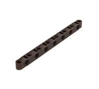 Gobricks Lot de 10 poutres en forme de briques 1 x 15 mm d'épaisseur avec trous alternés Compatible avec Lego 71710 GDS-2083 Jouet classique en vrac MOC Couleur : marron foncé 308